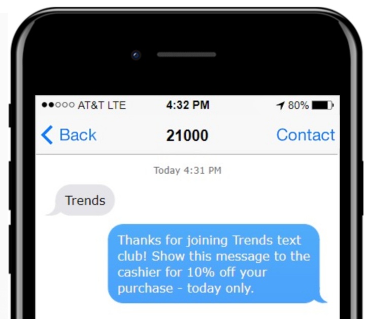 text marketing for retail